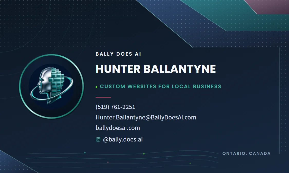 Business card front