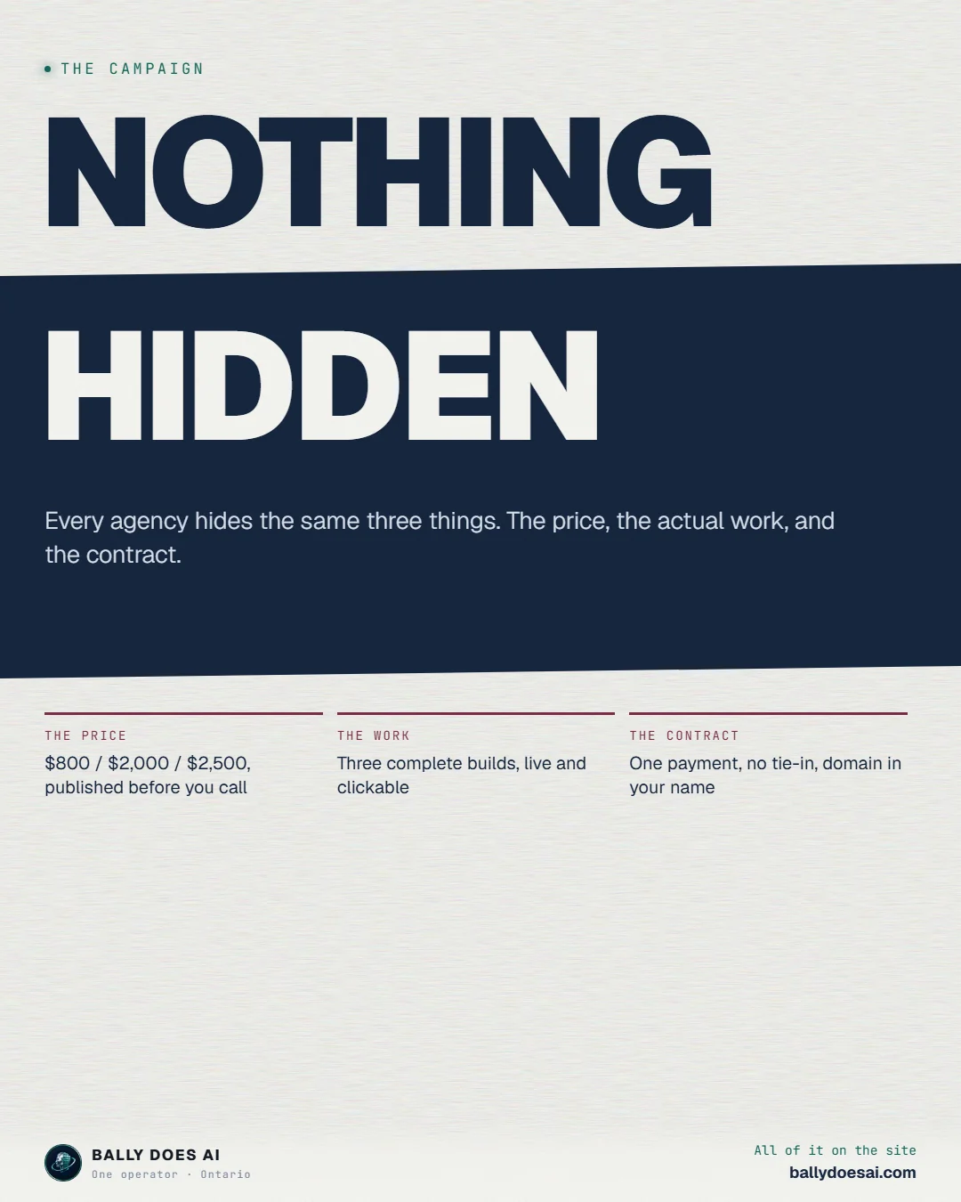 Nothing hidden