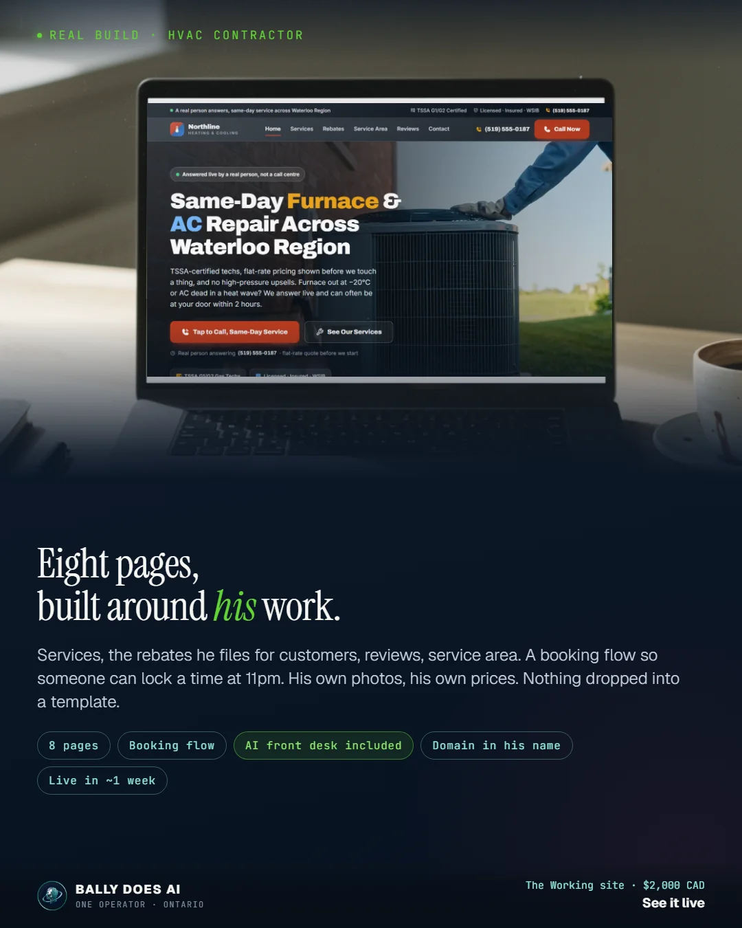 A working site on a desk