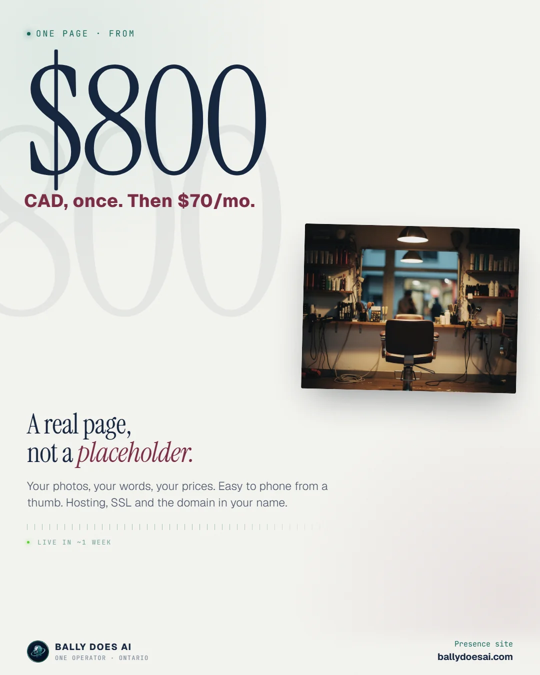 Bold type pricing