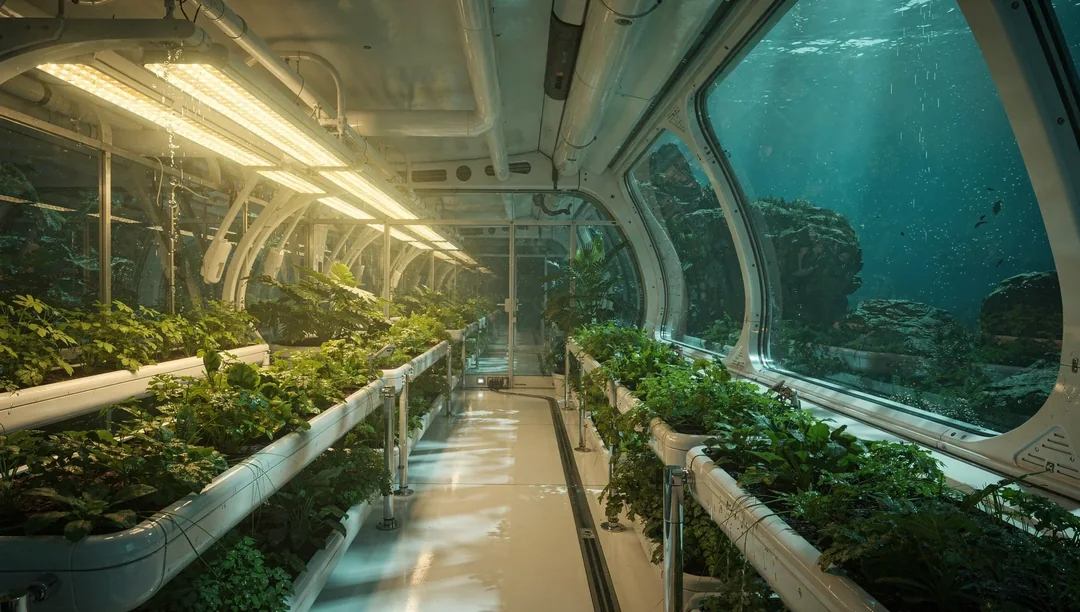 Garden under glass