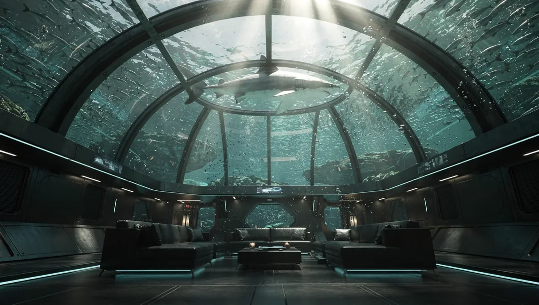 Underwater viewing room