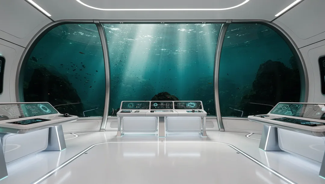 Lit interior